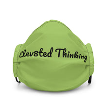 Load image into Gallery viewer, Elev8ted Thinking Mask (Green w/Black font)