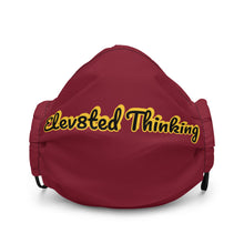 Load image into Gallery viewer, Elev8ted Thinking Mask (Maroon w/Yellow outline)