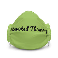 Load image into Gallery viewer, Elev8ted Thinking Mask (Green w/Black font)