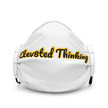 Load image into Gallery viewer, Elev8ted Thinking Mask (White w/Yellow outline)