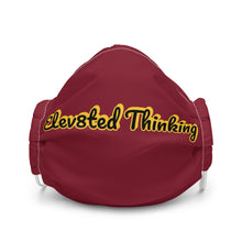 Load image into Gallery viewer, Elev8ted Thinking Mask (Maroon w/Yellow outline)