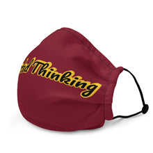 Load image into Gallery viewer, Elev8ted Thinking Mask (Maroon w/Yellow outline)
