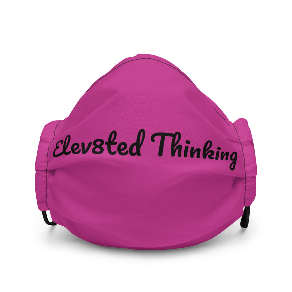 Elev8ted Thinking Mask (Hot Pink w/Black font)