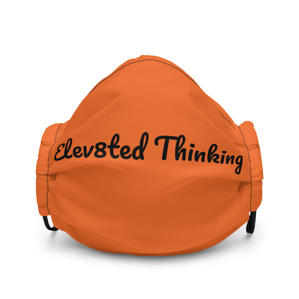 Elev8ted Thinking Mask (Orange w/Black font)