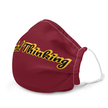 Load image into Gallery viewer, Elev8ted Thinking Mask (Maroon w/Yellow outline)
