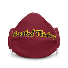 Load image into Gallery viewer, Elev8ted Thinking Mask (Maroon w/Yellow outline)
